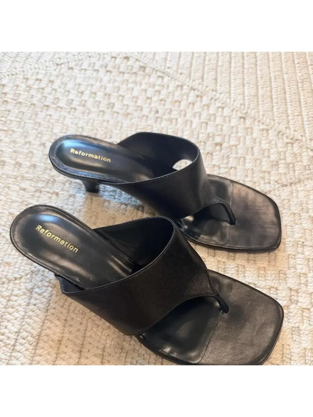 Reformation Sherlyn Wedge Thong Sandal
